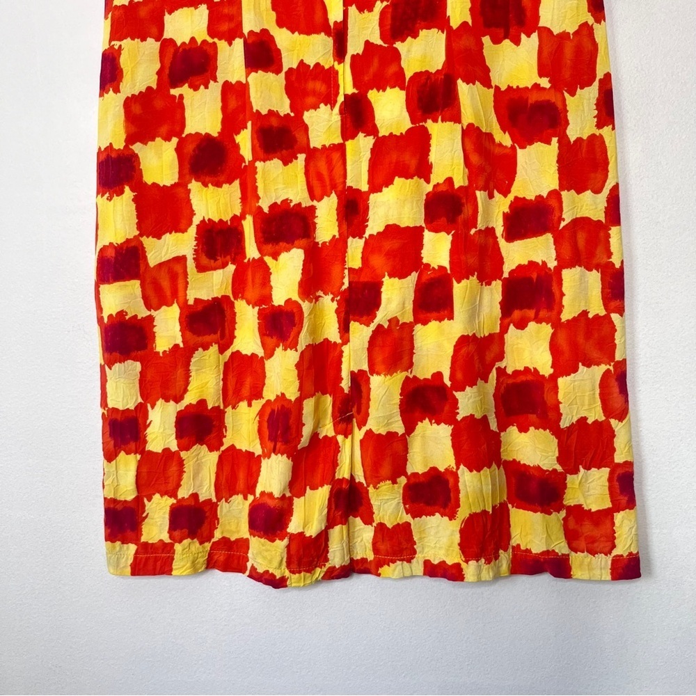 Jams World Vintage Shift Dress size 5 Colorful Print Sleeveless Fitted Summer - Picture 9 of 11